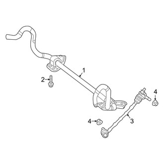 Mercedes-Benz OE - Front Suspension - Stabilizer Bar & Components (Convertible / Coupe AWD MILD HYBRID EV-GAS (MHEV))
