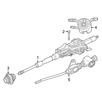 Mercedes-Benz OE - Steering Column Assembly (Convertible / Coupe)