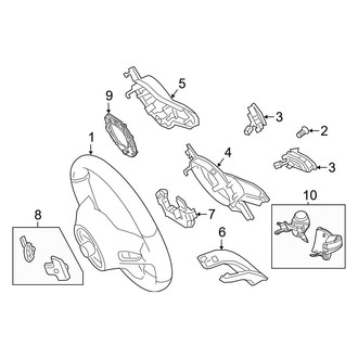 Mercedes-Benz OE - Steering Wheel (Convertible / Coupe)