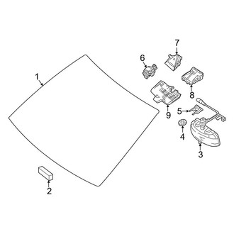 Mercedes-Benz OE - Windshield - Glass (Coupe)