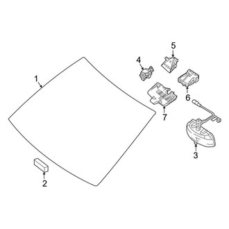 Mercedes-Benz OE - Windshield - Glass (Convertible)