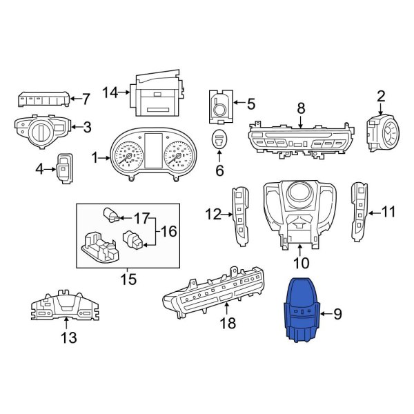 MercedesBenz OE 1669008422 Combination Switch