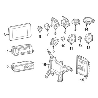 Mercedes-Benz OE - Instrument Panel - Sound System (Convertible / Coupe)