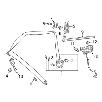 Mercedes-Benz OE - Restraint Systems - Front Seat Belts (Coupe)