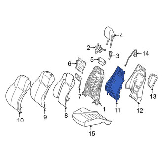 Mercedes-Benz OE - Front Right Seat Back Reinforcement Plate