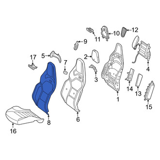 Mercedes-Benz OE - Front Left Seat Back Cushion Cover