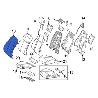 Mercedes-Benz OE - Front Left Seat Back Cushion Cover