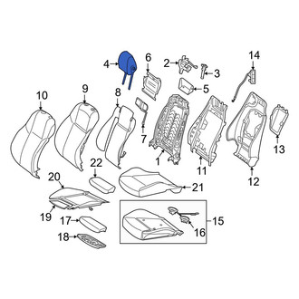 Mercedes-Benz OE - Front Left Headrest