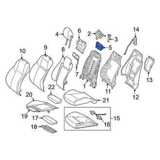 Mercedes-Benz OE - Front Left Headrest Cover