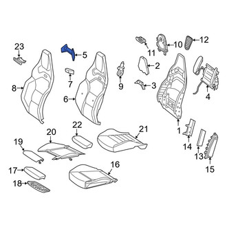 Mercedes-Benz OE - Front Left Upper Forward Seat Back Panel