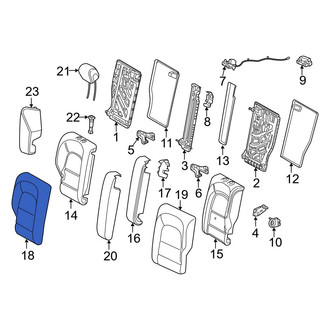 Mercedes-Benz OE - Rear Right Seat Back Cushion Cover