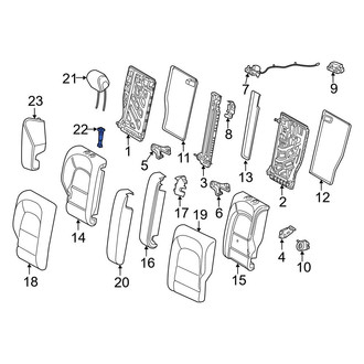 Mercedes-Benz OE - Rear Headrest Guide