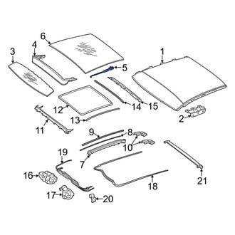 Mercedes-Benz OE - Sunroof Deflector Hinge