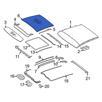 Mercedes-Benz OE - Sunroof Glass