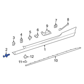 Mercedes-Benz OE - Rocker Panel Molding Rivet