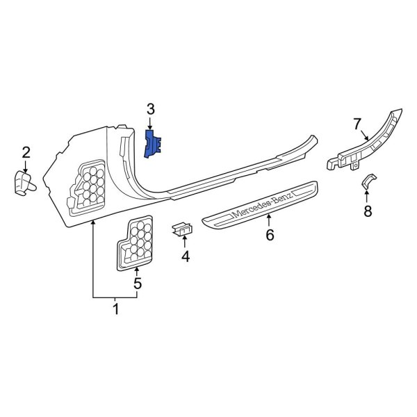 Kick Panel Retainer