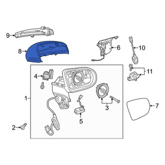 Mercedes-Benz OE - Front Left Door Mirror Cover