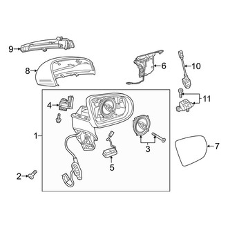Mercedes-Benz OE - Door - Outside Mirrors (Convertible / Coupe)