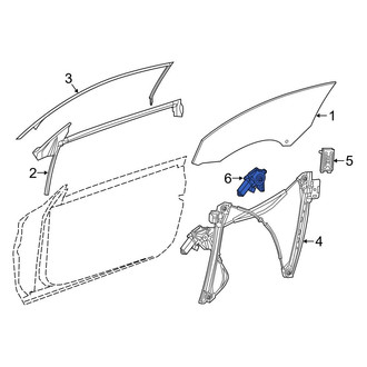 Mercedes-Benz OE - Front Left Window Motor