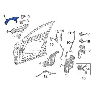 Mercedes-Benz OE - Front Left Outer Exterior Door Handle