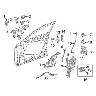 Mercedes-Benz OE - Door - Lock & Hardware (Convertible / Coupe)