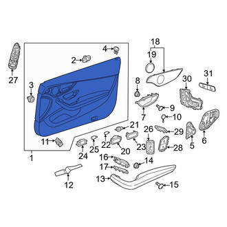 Mercedes-Benz OE - Front Left Inner Door Interior Trim Panel