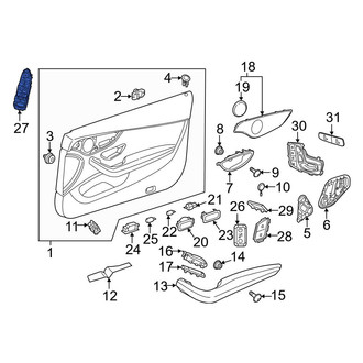 Mercedes-Benz OE - Front Left Door Window Lock-Out Switch