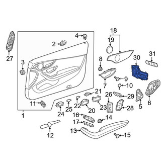 Mercedes-Benz OE - Front Left Power Seat Switch
