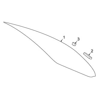 Mercedes-Benz OE - Back Glass - Glass (Coupe)