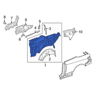 Mercedes-Benz OE - Rear Left Inner Quarter Panel
