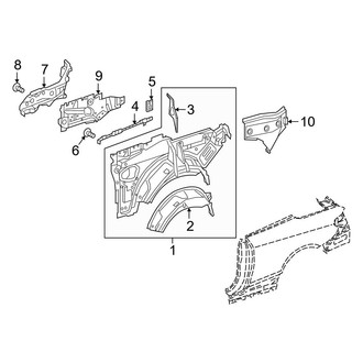 Mercedes-Benz OE - Quarter Panel - Inner Structure (Convertible)