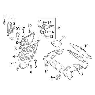 Mercedes-Benz OE - Quarter Panel - Interior Trim (Coupe)