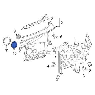 Mercedes-Benz OE - Rear Speaker Cover