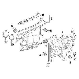 Mercedes-Benz OE - Quarter Panel - Interior Trim (Convertible)