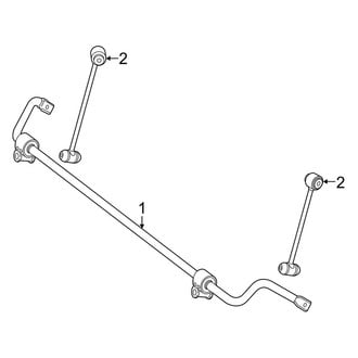 Mercedes-Benz OE - Rear Suspension - Stabilizer Bar & Components (Convertible / Coupe)