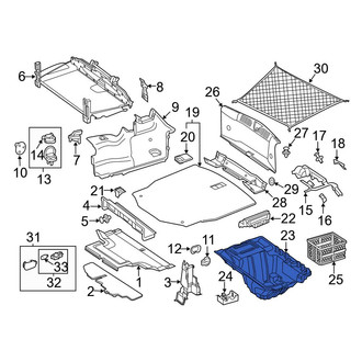 Mercedes-Benz OE - Rear Floor Storage Compartment