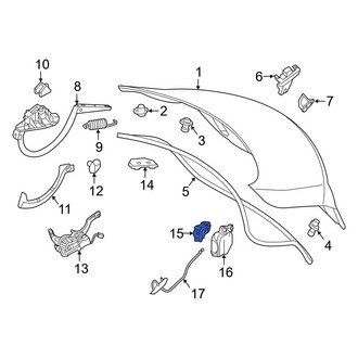 Mercedes-Benz OE - Trunk Lid Pull Down Motor