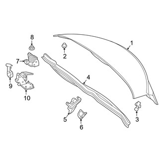 Mercedes-Benz OE - Trunk Lid - Lid & Components (Convertible)