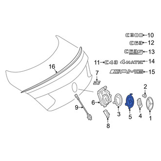 Mercedes-Benz OE - Rear Inner Park Assist Camera Bracket