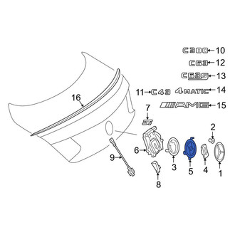Mercedes-Benz OE - Rear Inner Park Assist Camera Bracket