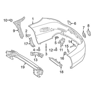 Mercedes-Benz OE - Rear Bumper - Bumper & Components (Convertible / Coupe)