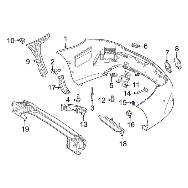 Bumper Impact Absorber Washer