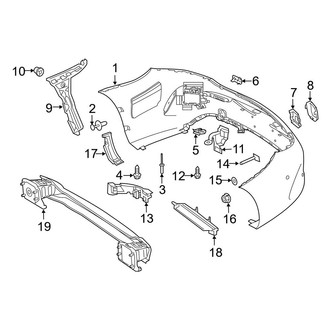 Mercedes-Benz OE - Rear Bumper - Bumper & Components (Convertible / Coupe)