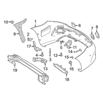 Mercedes-Benz OE - Rear Bumper - Bumper & Components (Convertible / Coupe)