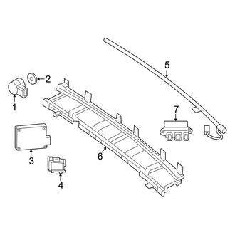 Mercedes-Benz OE - Rear Bumper - Electrical Components (Convertible / Coupe)