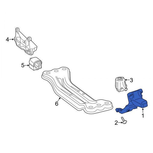 MercedesBenz OE 1772237100 Left Engine Mount Bracket