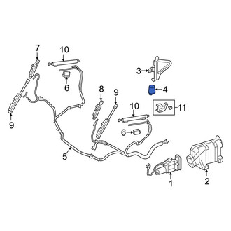Mercedes-Benz OE - Convertible Top Hydraulic Pump Bracket