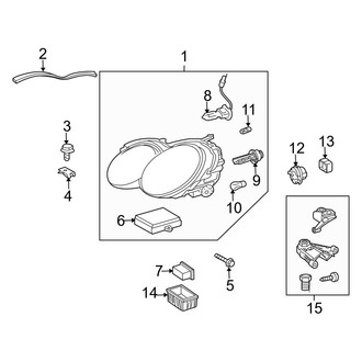 Mercedes-Benz OE - Front Lamps - Headlamp Components