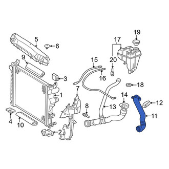 Mercedes-Benz OE - Upper Radiator Coolant Hose