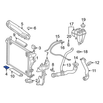 Mercedes-Benz OE - Lower Radiator Insulator